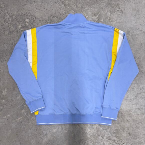 Psycho Bunny Mens Full Zip Retro Daniel Track Jacket Blue Yellow White SZ L - Picture 2 of 7